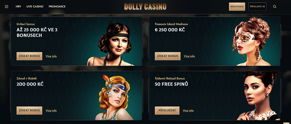 Dolly casino bonusy