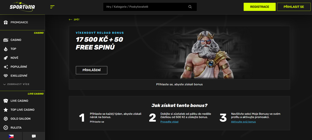 Sportuna free spins zima 2025