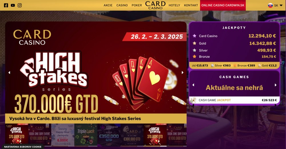 Card Casino Bratislava náhled